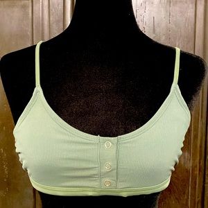 Xhilaration army green bathing suit top. Size Medium NWNT